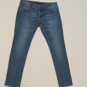 Denim Blvd LA Medium Wash Skinny Blue Jeans Size 9